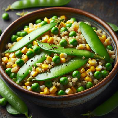 Image of Snap Pea Corn and Quinoa Salad