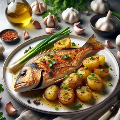 Image of Snapper and Garlic Potatoes