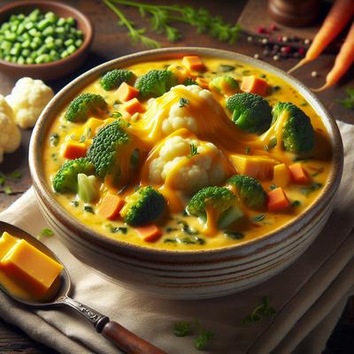 Image of Sneak in the Veggies Cheddar Cheese Soup