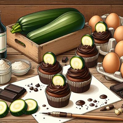 Image of Sneaky Chocolate Zucchini Cupcakes Kids Love