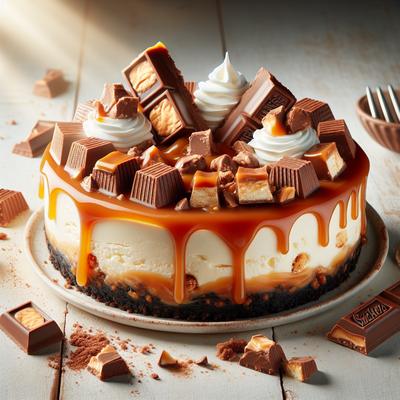 Image of Snickers Cheesecake No Bake
