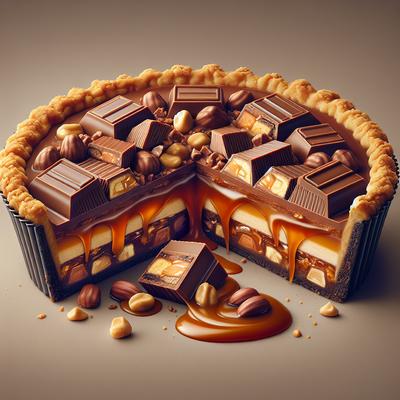 Image of Snickers Pie Rich and Sinful