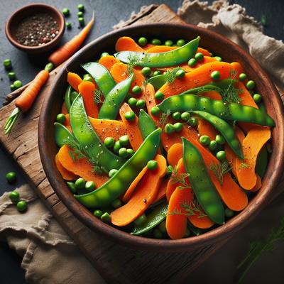 Image of Snow Pea and Carrot Saute