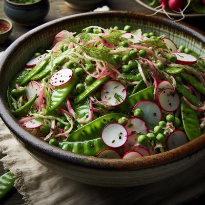 Image of Snow Pea and Radish Slaw