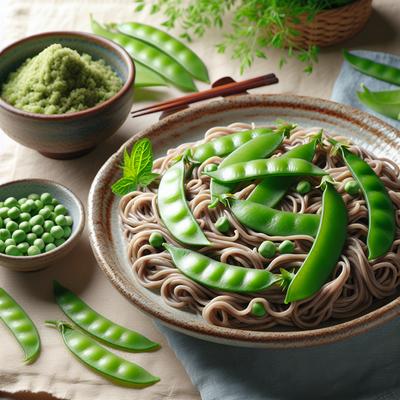 Image of Snow Peas and Soba Noodles
