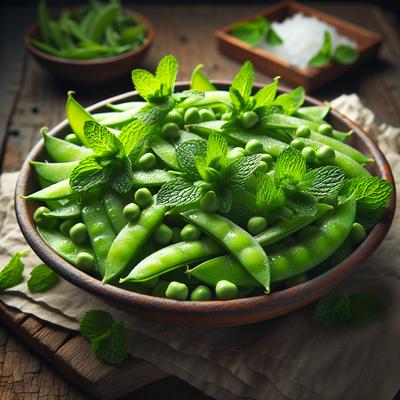 Image of Snow Peas with Fresh Mint