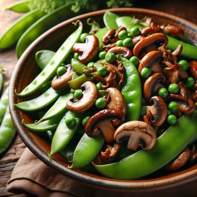 Image of Snow Peas with Mushrooms