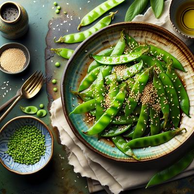 Image of Snow Peas with Sesame Seeds