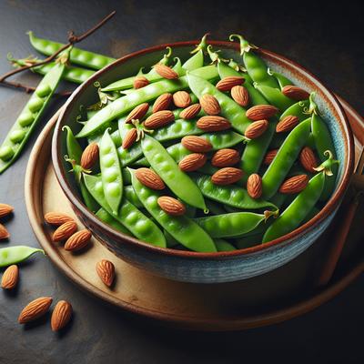 Image of Snow Peas with Toasted Almonds