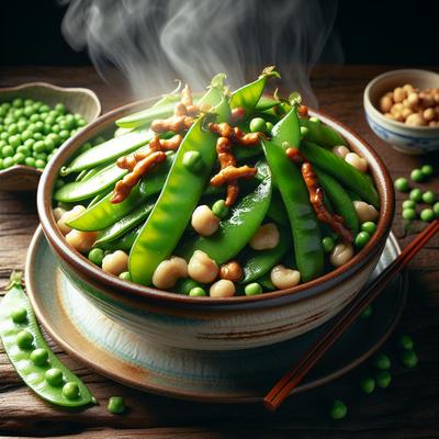 Image of Snow Peas with Water Chestnuts