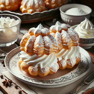 Image of Snow Shoes Cream Puff Dessert