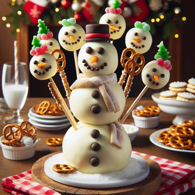 Image of Snowman Bouquet or Pops