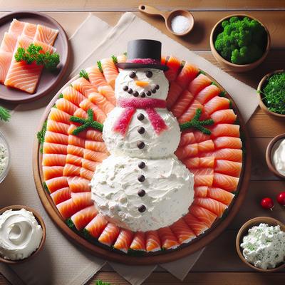 Image of Snowman Salmon Spread