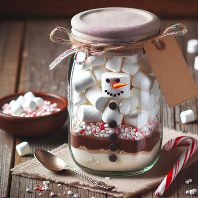 Image of Snowman Soup Mix in a Jar