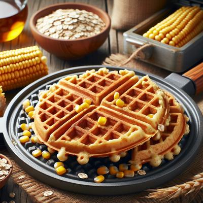 Image of Snug Hollow's Very Crisp Oatmeal and Corn Waffles