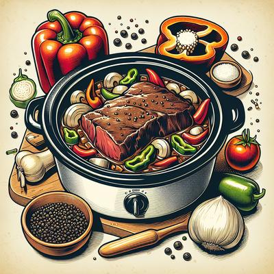 Image of So Easy Pepper Steak for the Crock Pot