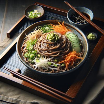 Image of Soba Salad with Soy Wasabi Vinaigrette