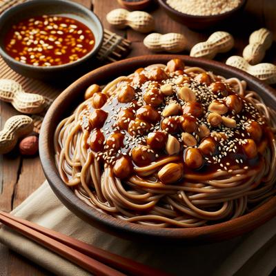 Image of Soba with Sesame Peanut Sauce