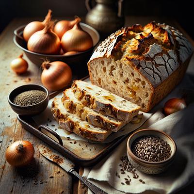 Image of Soda Bread with Caramelized Onion and Caraway