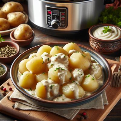 Image of Soft and Creamy Slow Cooker Potatoes