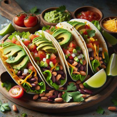 Image of Soft Bean Tacos with Avocado Salsa