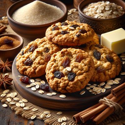 Image of Soft Chewy Oatmeal Raisin Cookies