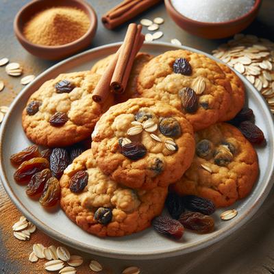 Image of Soft Chewy Oatmeal Raisin Cookies Gluten Free