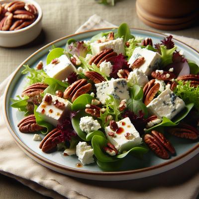 Image of Soft Goat's Cheese Salad with Pecans