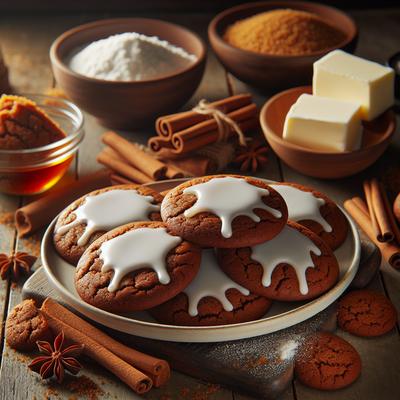 Image of Soft Molasses Cookies Icing