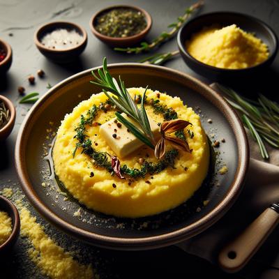 Image of Soft Polenta with Roasted Herbs