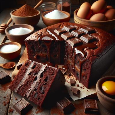 Image of Sokolatopita Greek Chocolate Cake