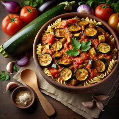 Image of Solange's Zucchini and Eggplant Pasta
