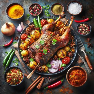 Image of Soma Sengupta Easter Recipes Spicy Roast Lamb with Classic Indi
