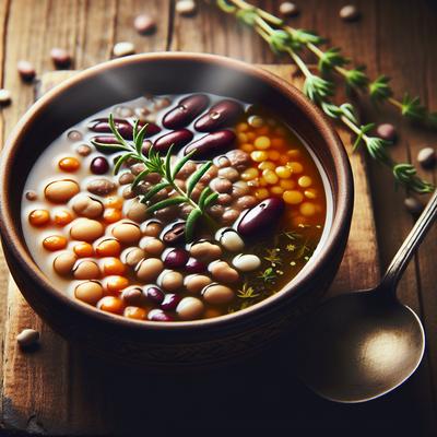 Image of Some Kind of Soup with Beans and Lentils