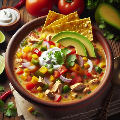 Image of Somersizing Chicken Enchilada Soup
