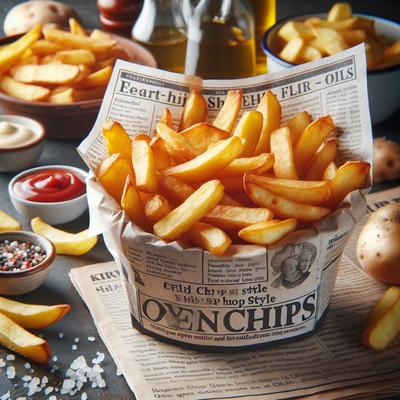 Image of Somewhat Health Ified English Chip Shop Style Oven Chips