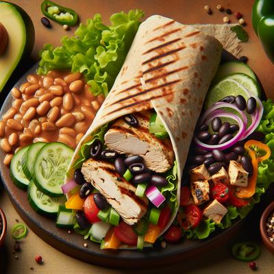 Image of Sonoma Diet Chicken and Black Bean Wrap