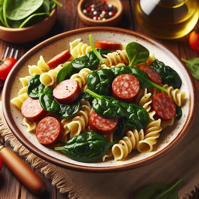 Image of Sonoma Diet Pasta with Spinach and Smoked Sausage