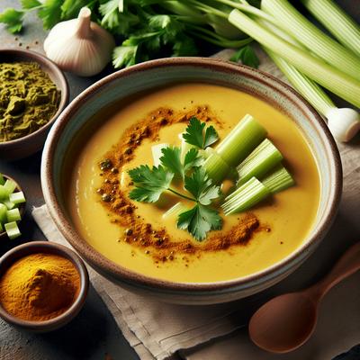 Image of Soothe Aching Joints Curried Celery Soup