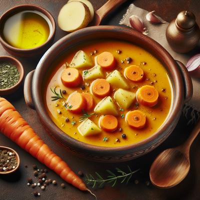 Image of Sopa De Cenoura Carrot Soup Portugal