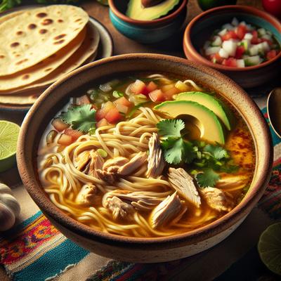 Image of Sopa De Fideo Con Pollo Mexican Chicken Noodle Soup