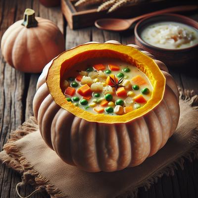 Image of Soup in a Pumpkin