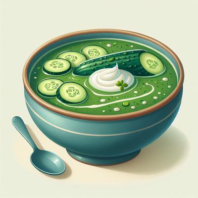 Image of Soup That's Cool As a Well You Know Cucumber