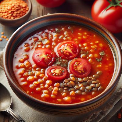 Image of Soup with Tomato and Red Lentils