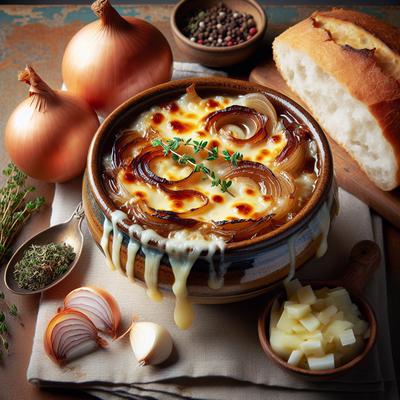Image of Soupe a L Oignon Gratinee French Onion Soup