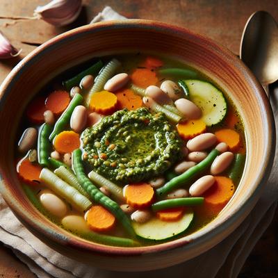 Image of Soupe Au Pistou Provencal Vegetable Soup with Pesto