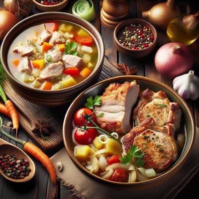 Image of Souped Up Pork Chops or Chicken