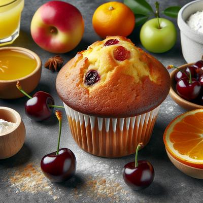 Image of Sour Cherry Citrus Muffins