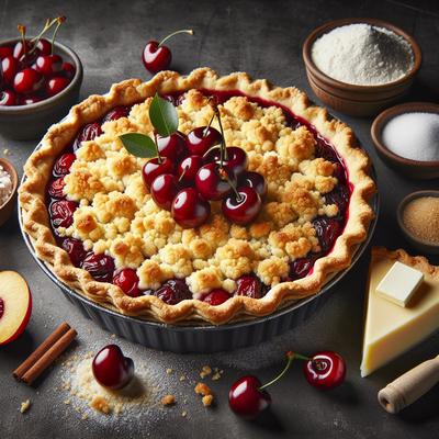 Image of Sour Cherry Crumble Pie