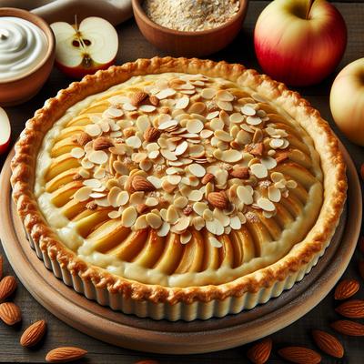 Image of Sour Cream Almond Apple Pie